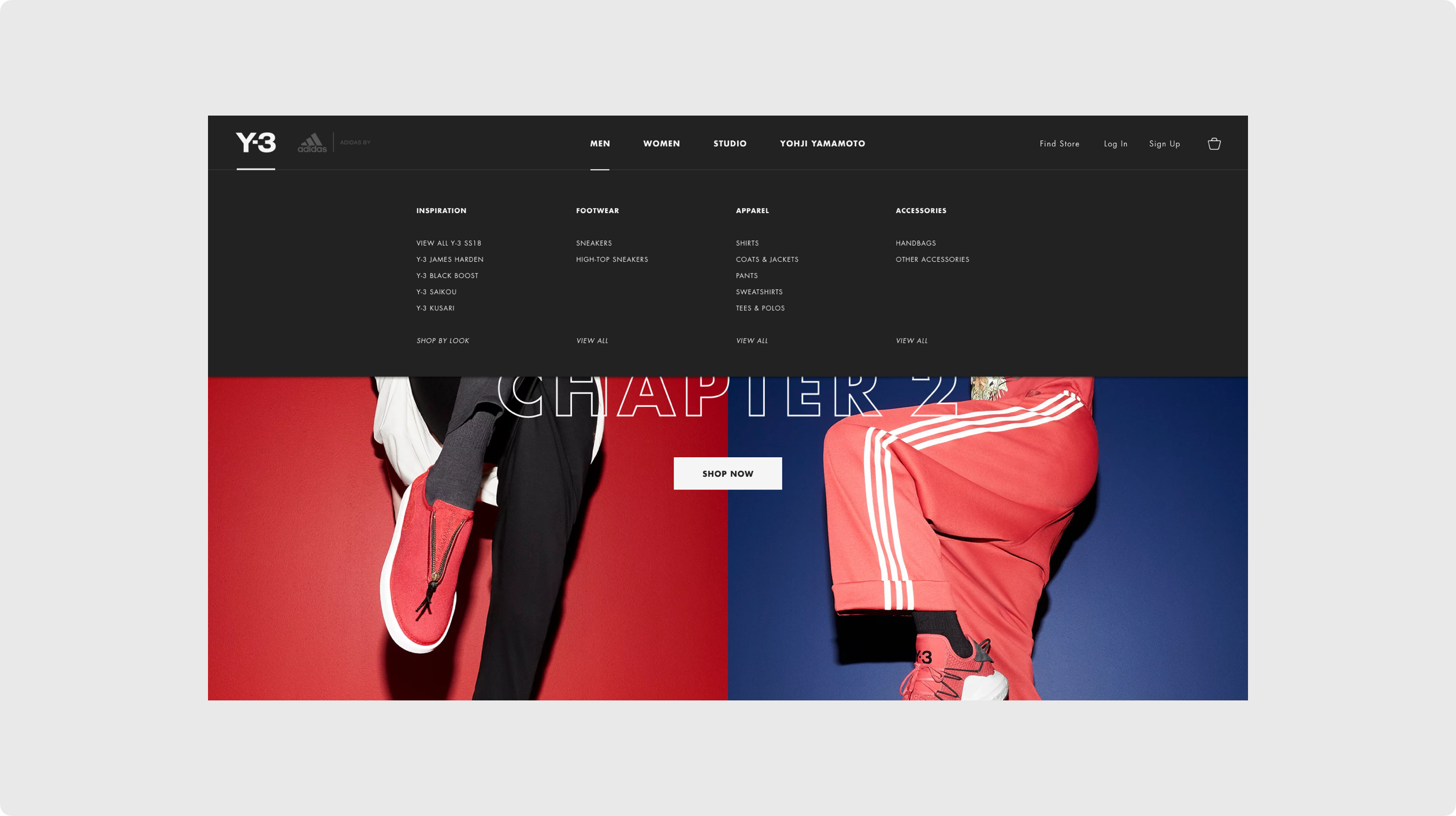 Y-3 Homepage