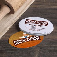 Oval Business Cards