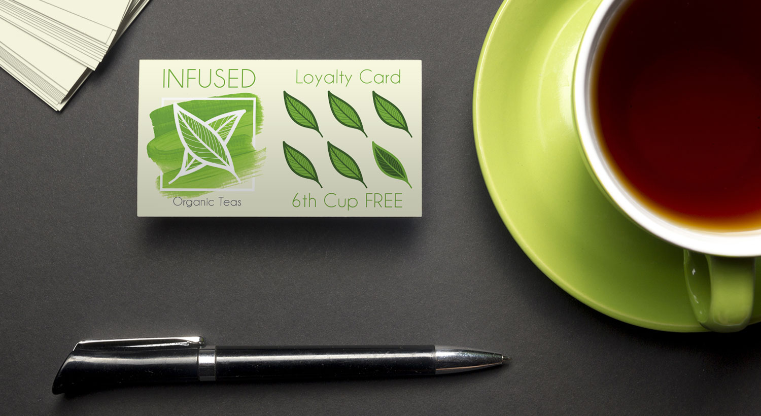 business card with loyalty coupons