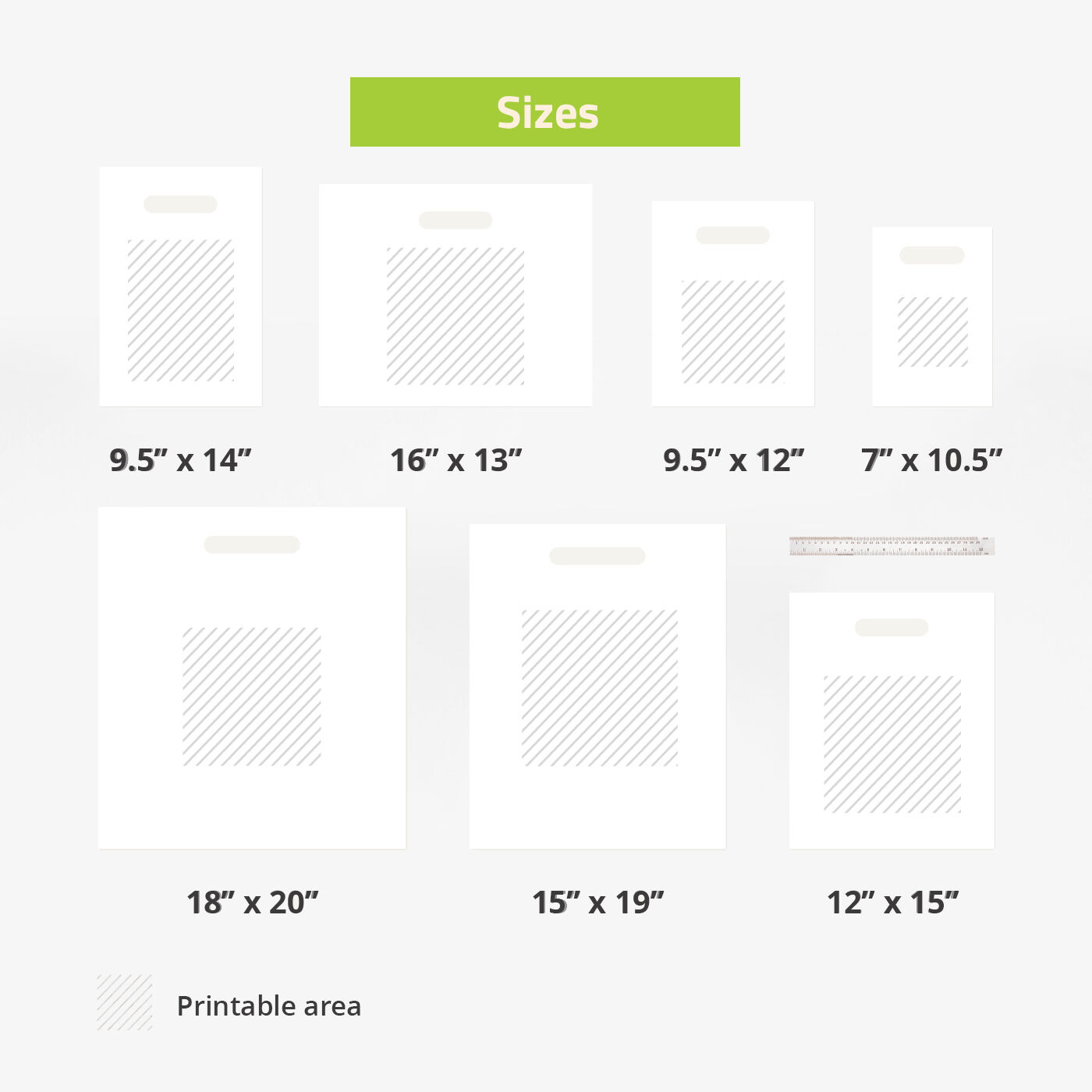 Die Cut Handle Plastic Bags
