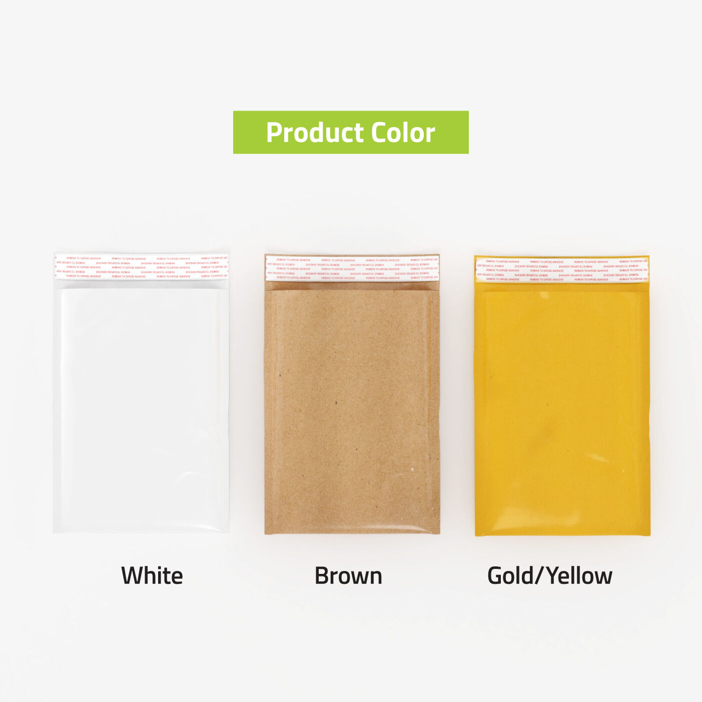 Bubble Mailer Colors