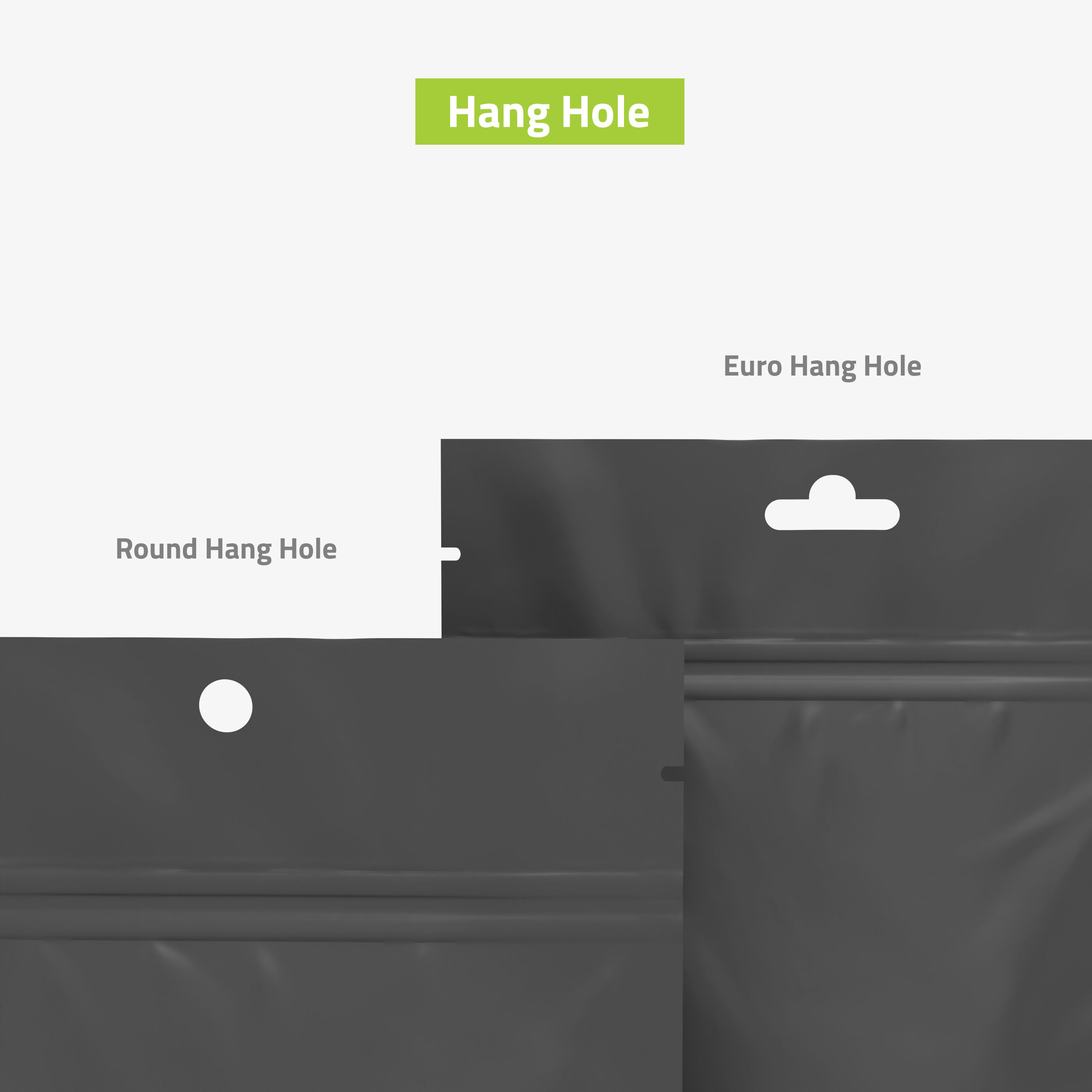 Child-Resistant Stand Up Pouch Hang Hole