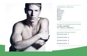 free comp card template